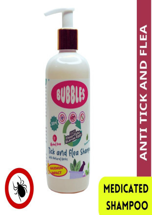 Bubbles Best Anti Tick And Flea Dog Shampoo For Dogs And Cats 300 Ml